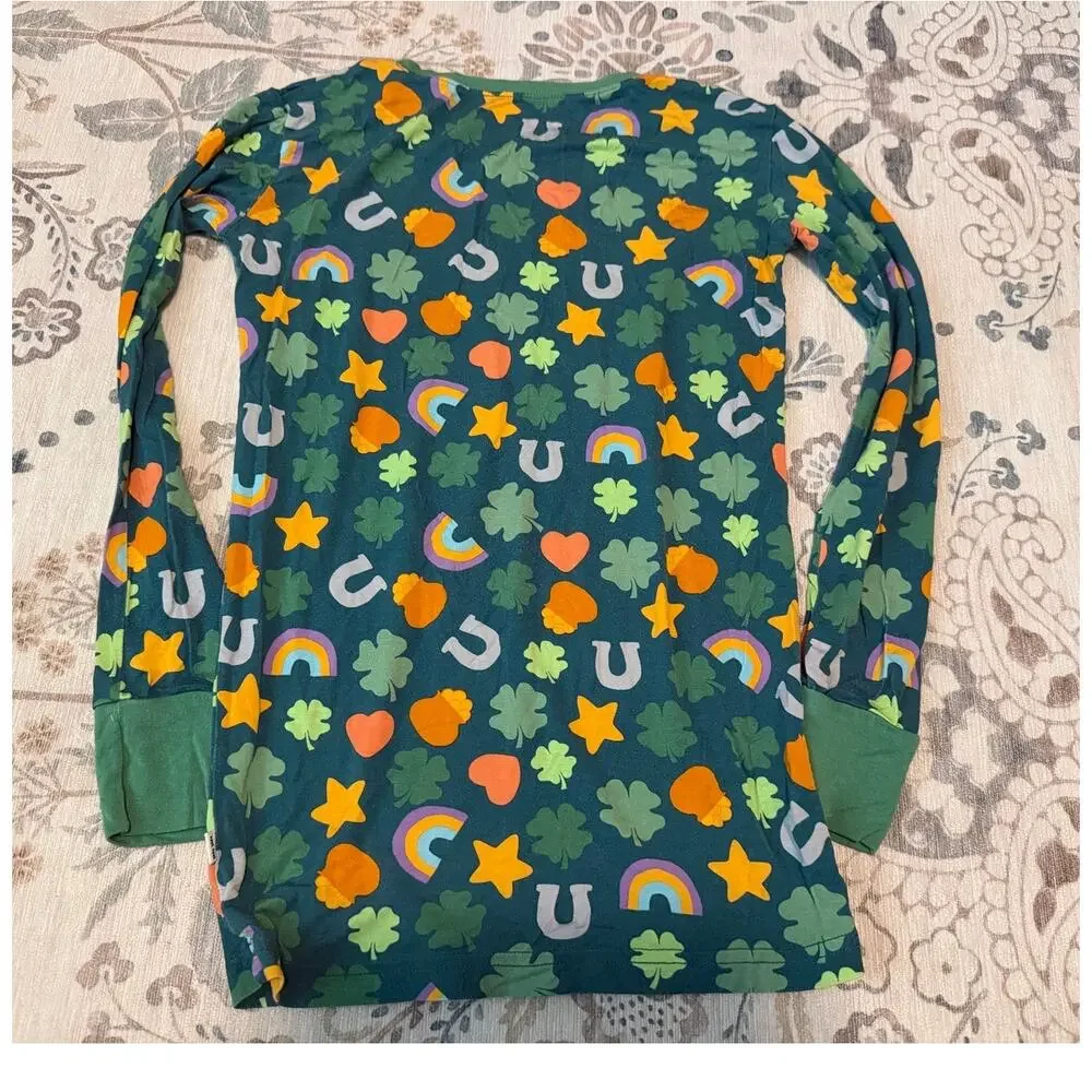 Little Sleepies Lucky Bamboo Viscose 2-Piece Pajama Set Size 9/10 St Patricks